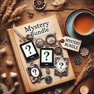 Mystery Bundle 3 Kindle Charms + 1 Coordinating Sticker | Bookish Surprise Gift